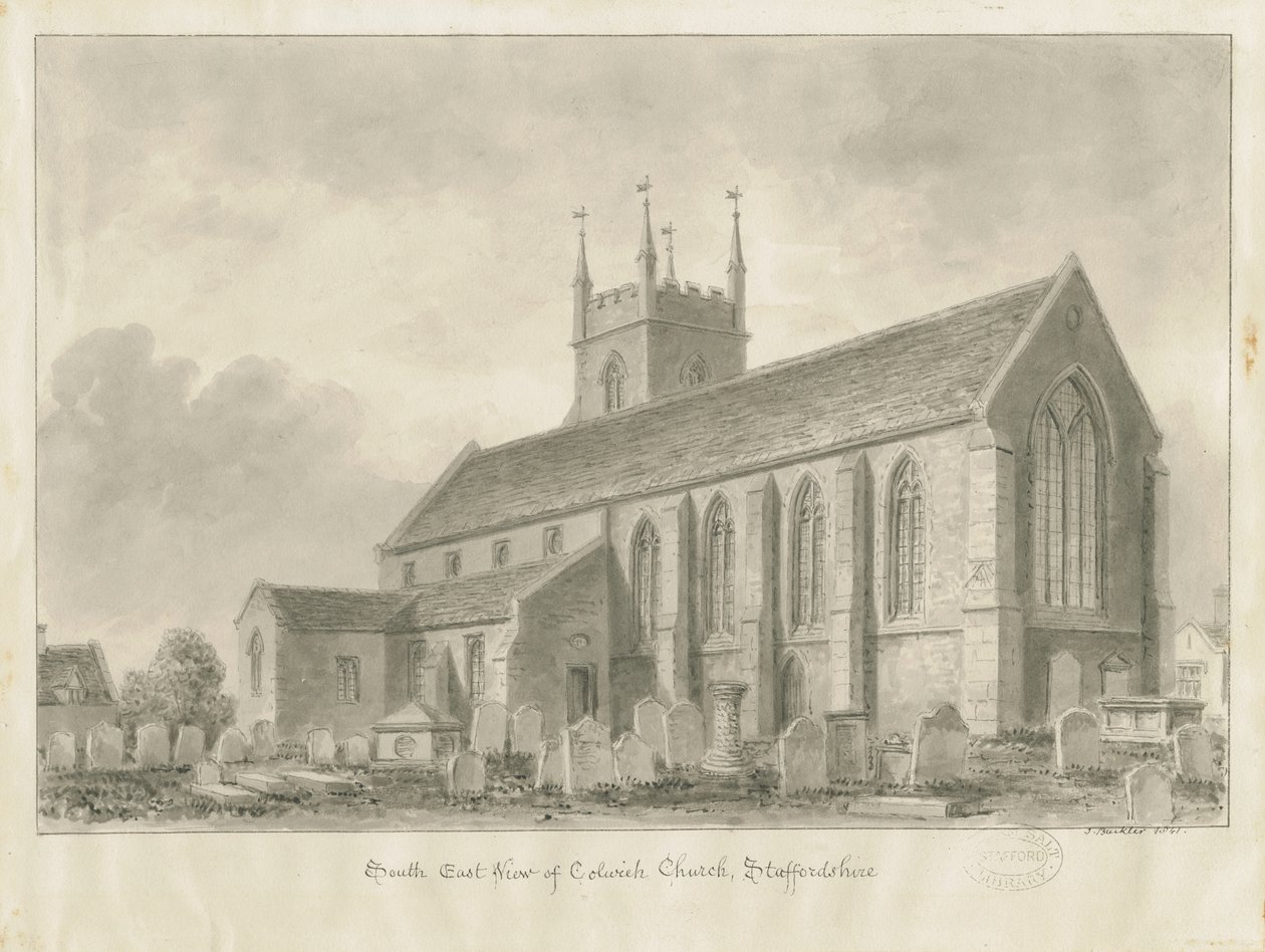 Chiesa di Colwich da John Buckler