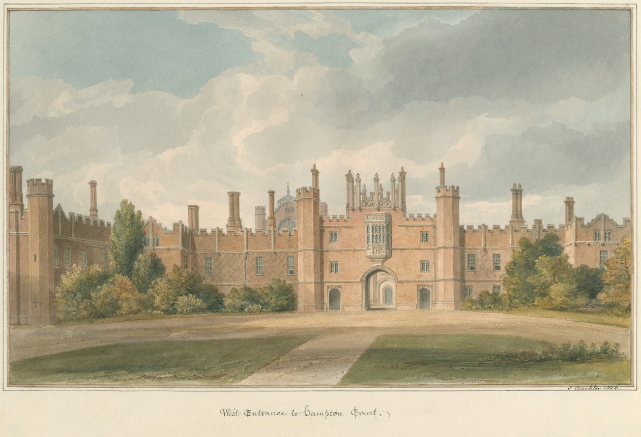 Middlesex - Hampton Court, 1826 da John Buckler