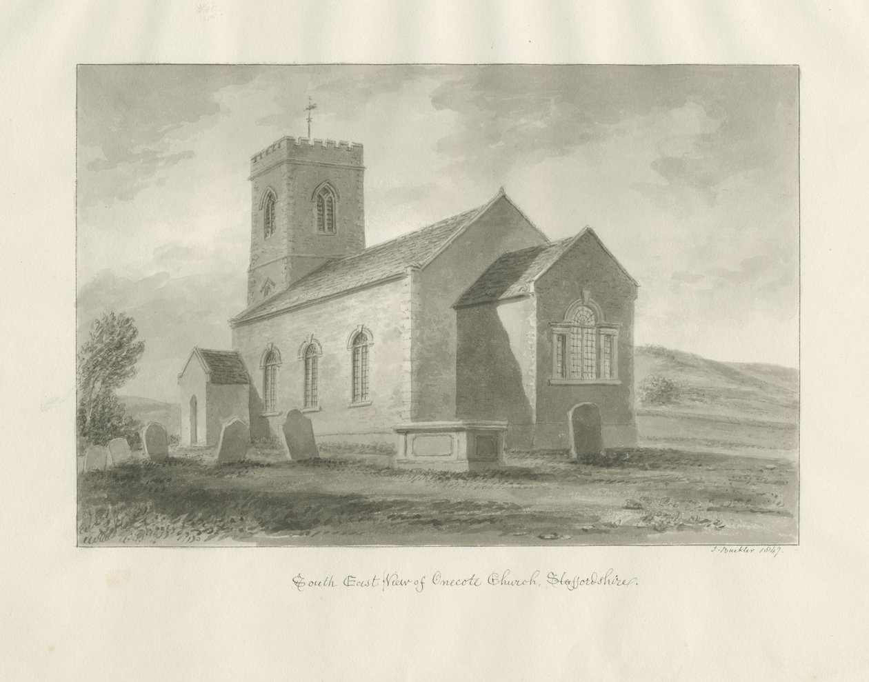 Chiesa di Onecote da John Buckler