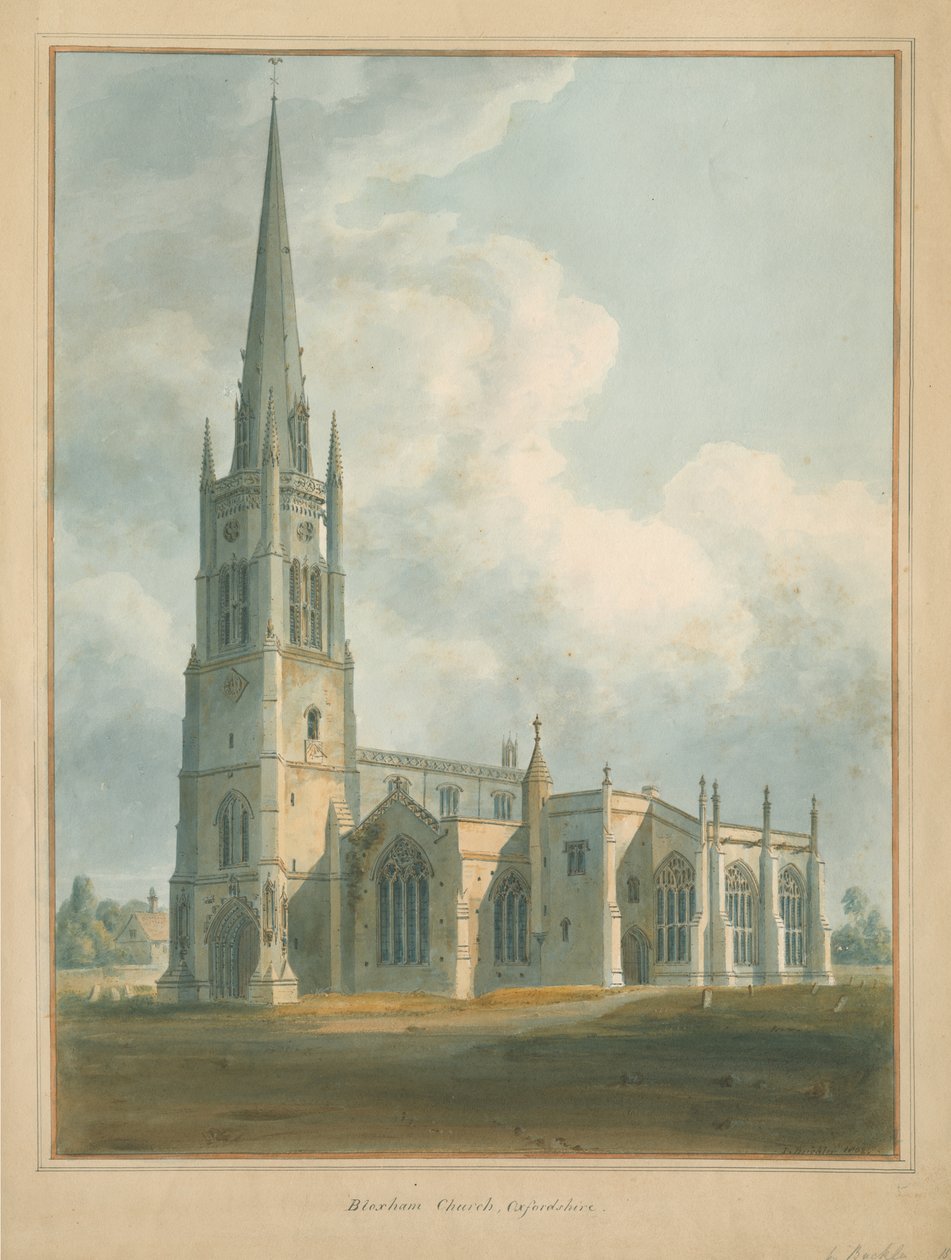 Oxfordshire - Chiesa di Bloxham da John Buckler