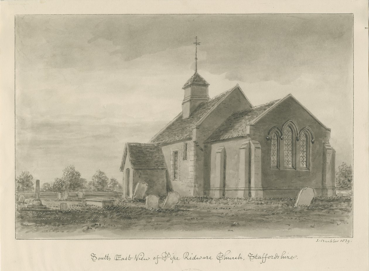 Chiesa di Pipe Ridware da John Buckler