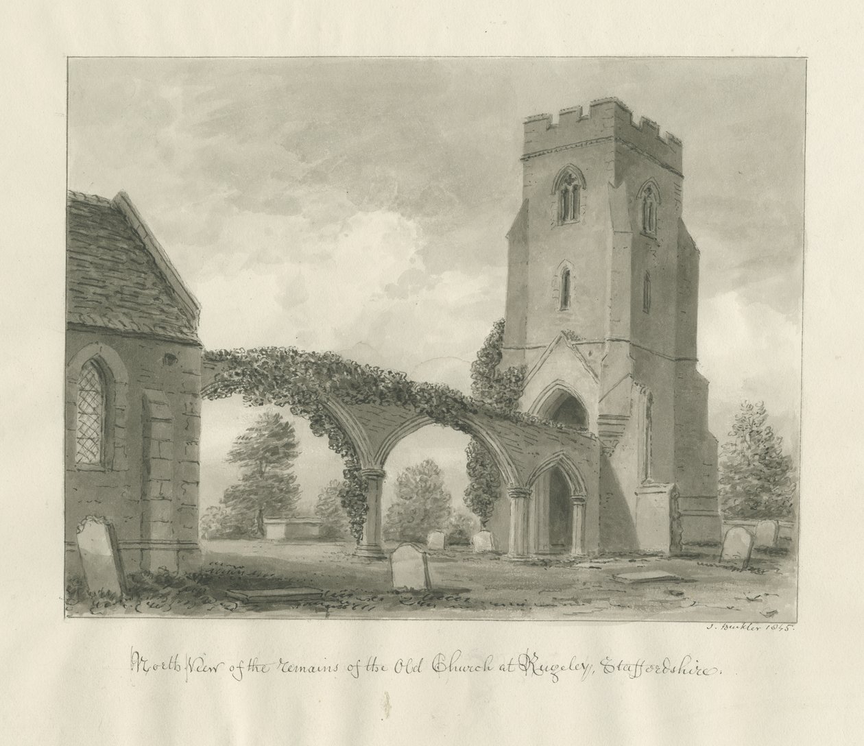 Chiesa di Rugeley (Vecchia) da John Buckler