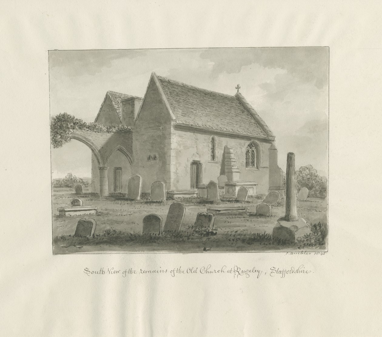Chiesa di Rugeley da John Buckler