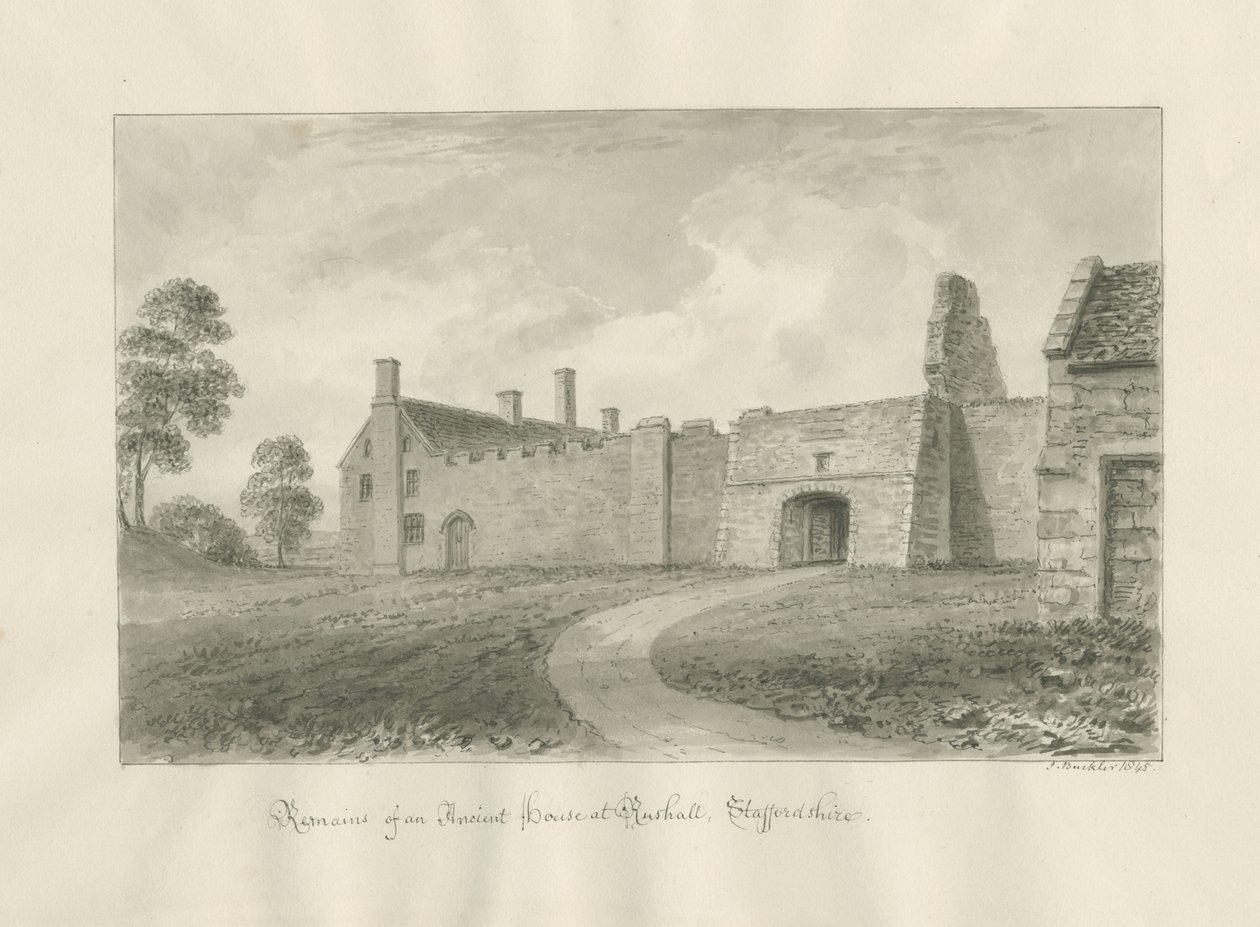 Rushall Hall da John Buckler