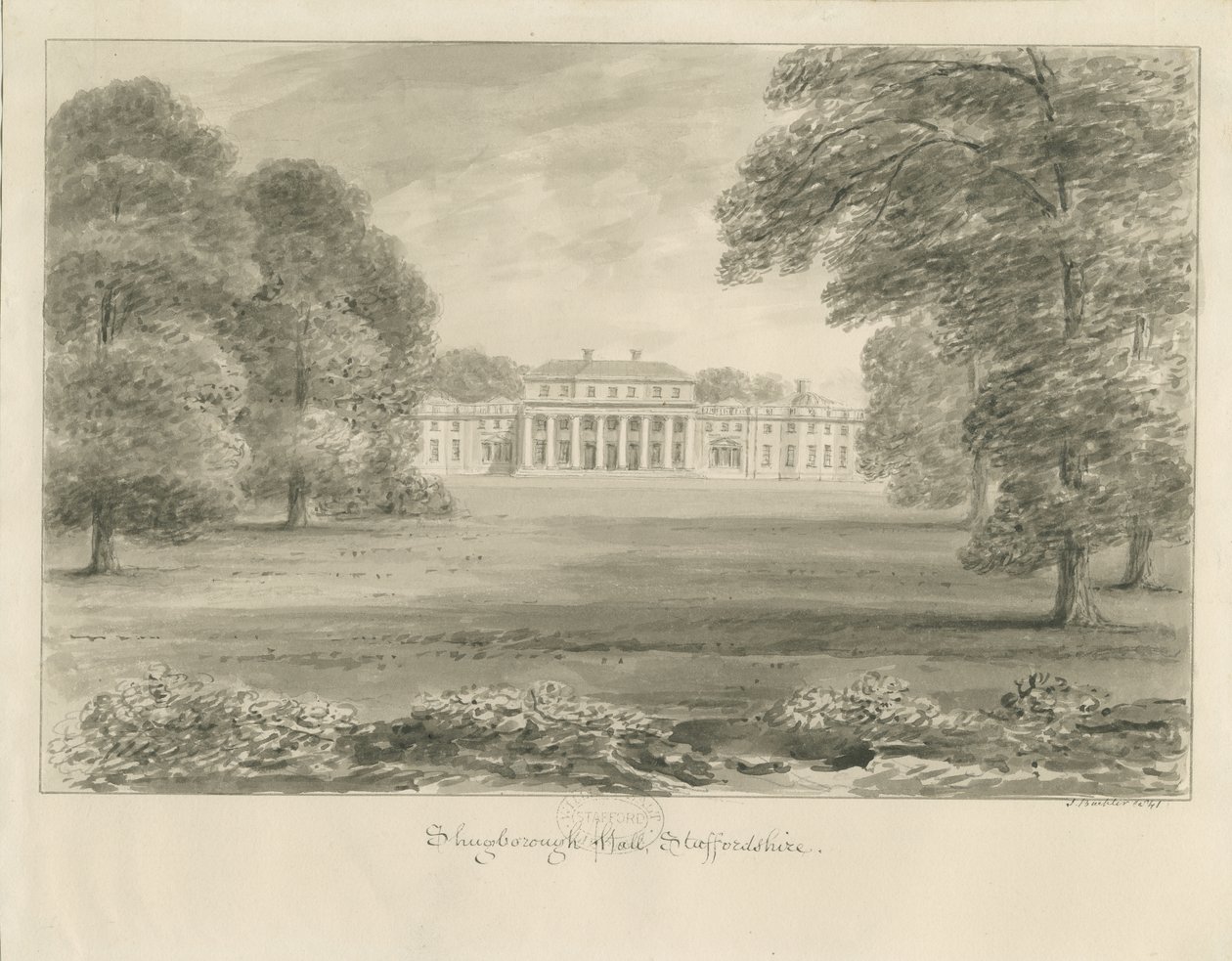 Shugborough Hall da John Buckler