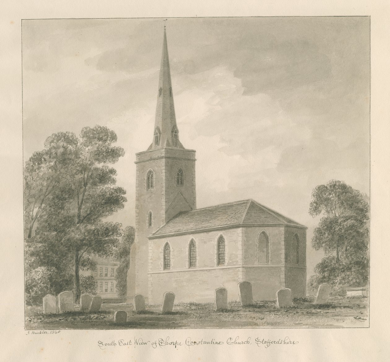 Chiesa di Thorpe Constantine da John Buckler