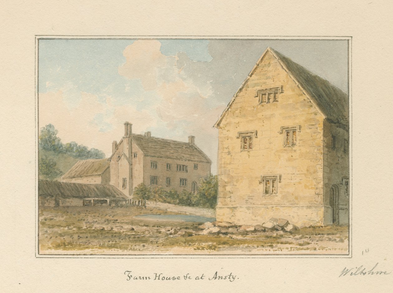 Wiltshire - Ansty - Casa Colonica da John Buckler