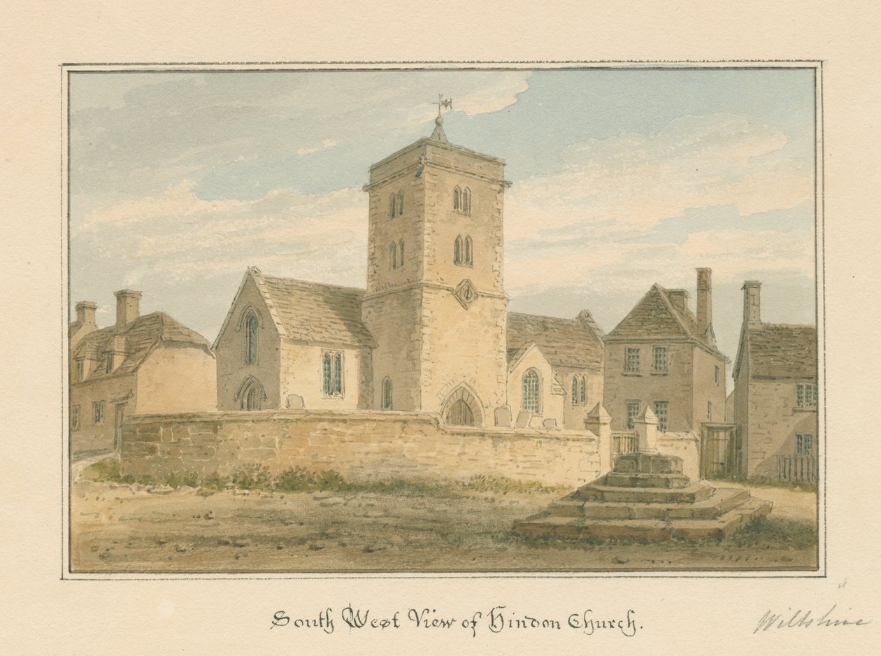 Chiesa di Hindon, 1804 da John Buckler