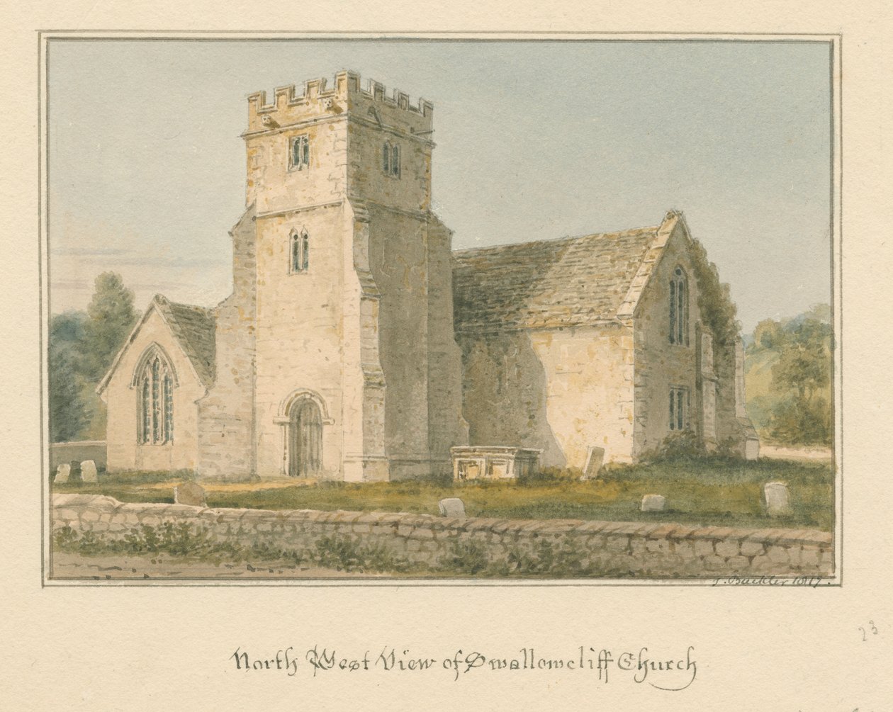 Wiltshire - Chiesa di Swallowcliffe da John Buckler