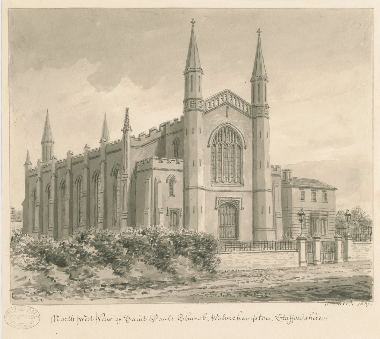 Wolverhampton - Chiesa di San Paolo da John Buckler