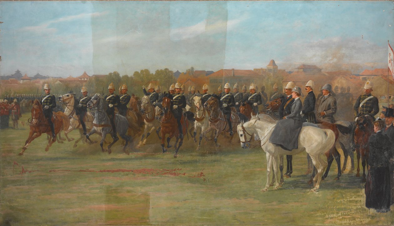 I volontari di Shanghai a una rassegna, 1892 da John Charlton