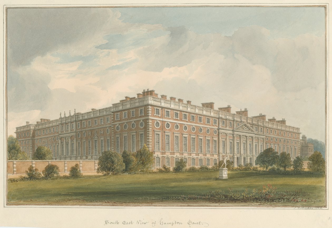 Middlesex - Hampton Court da John Chessell Buckler