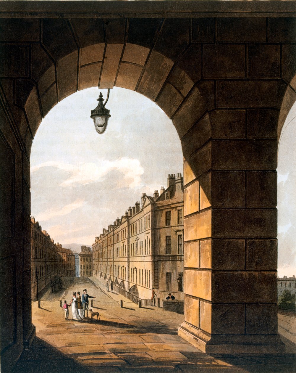 Scena di strada, Bath da John Claude Nattes