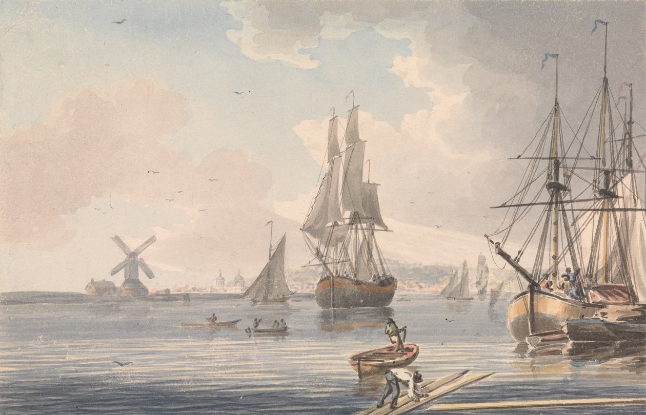 Cantiere navale di Deptford, Kent da John Cleveley the Younger
