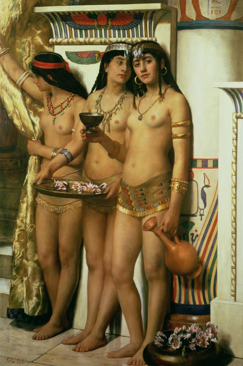 Le ancelle del faraone da John Collier