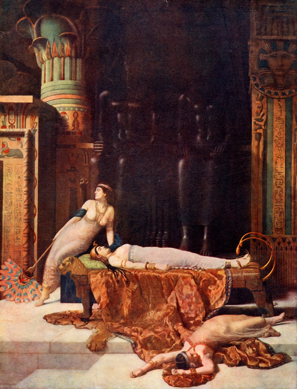 La morte di Cleopatra, 1890 da John Collier