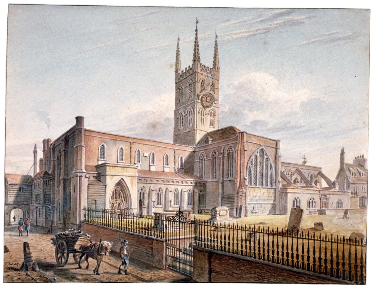 Chiesa di St Saviour, Southwark, Londra da John Coney