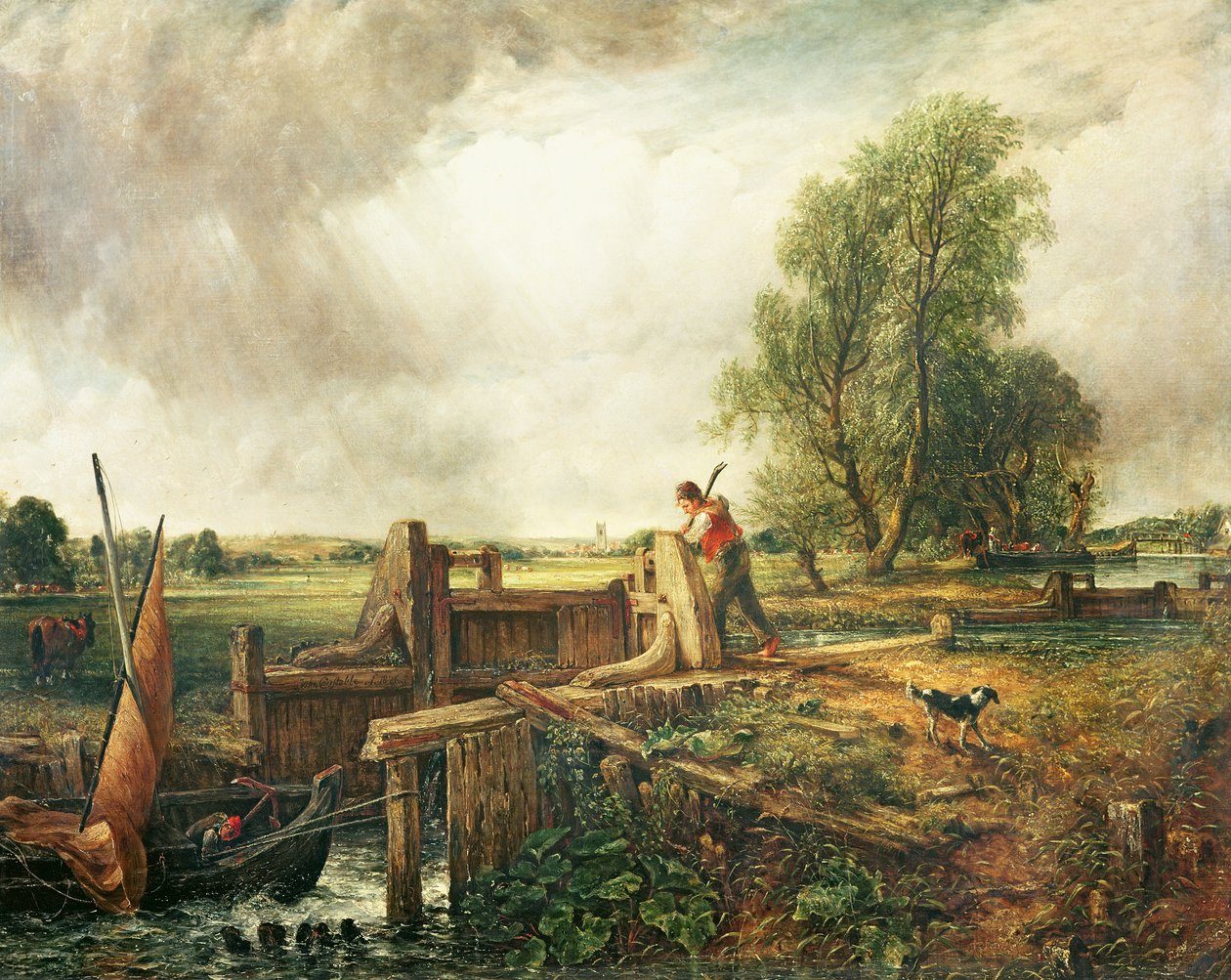 Una Barca che Passa una Chiusa da John Constable
