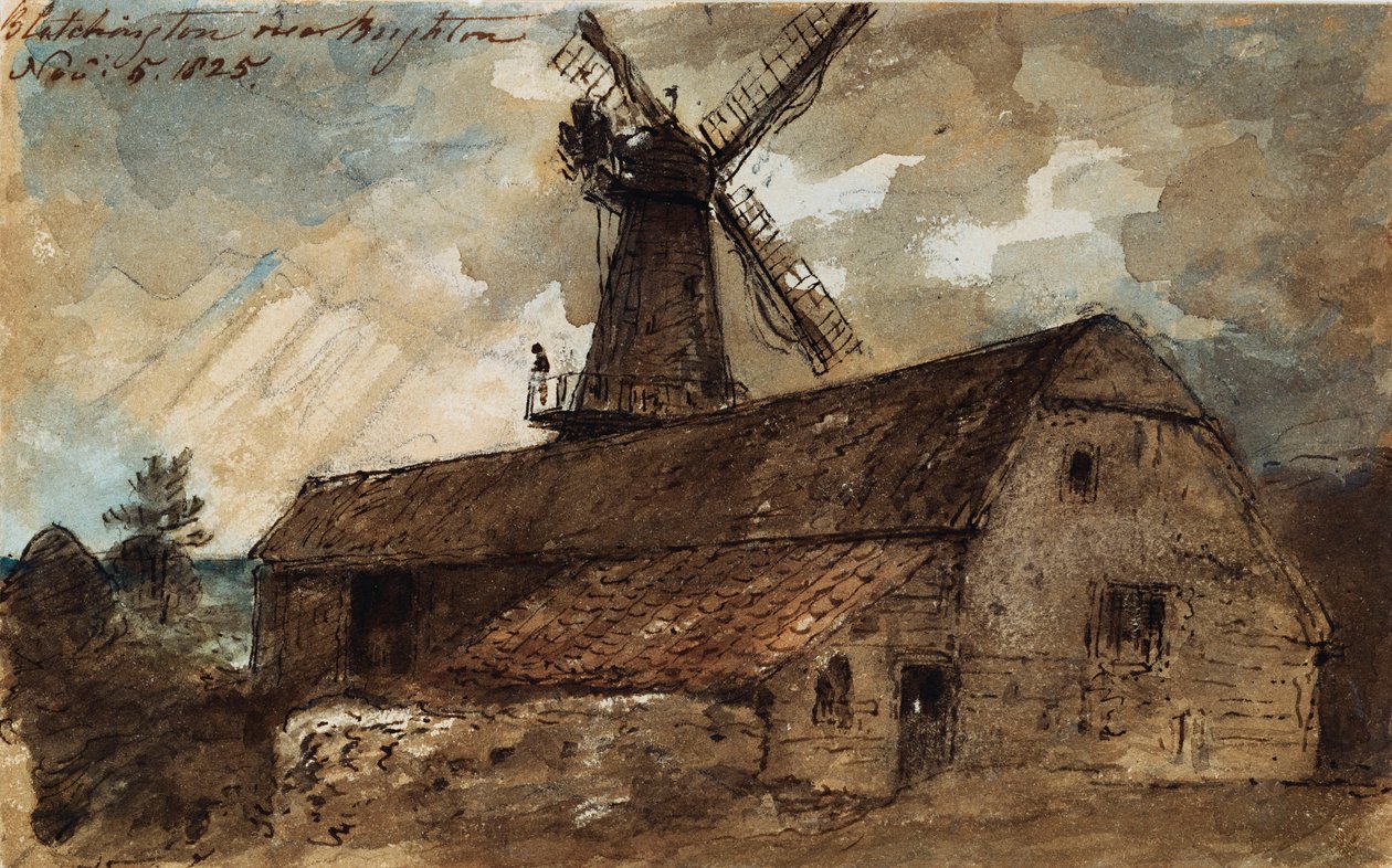 Mulino di Blatchington vicino a Brighton, 1825 da John Constable