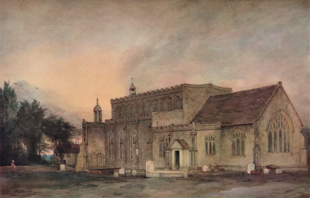 Chiesa di East Bergholt da sud-est da John Constable