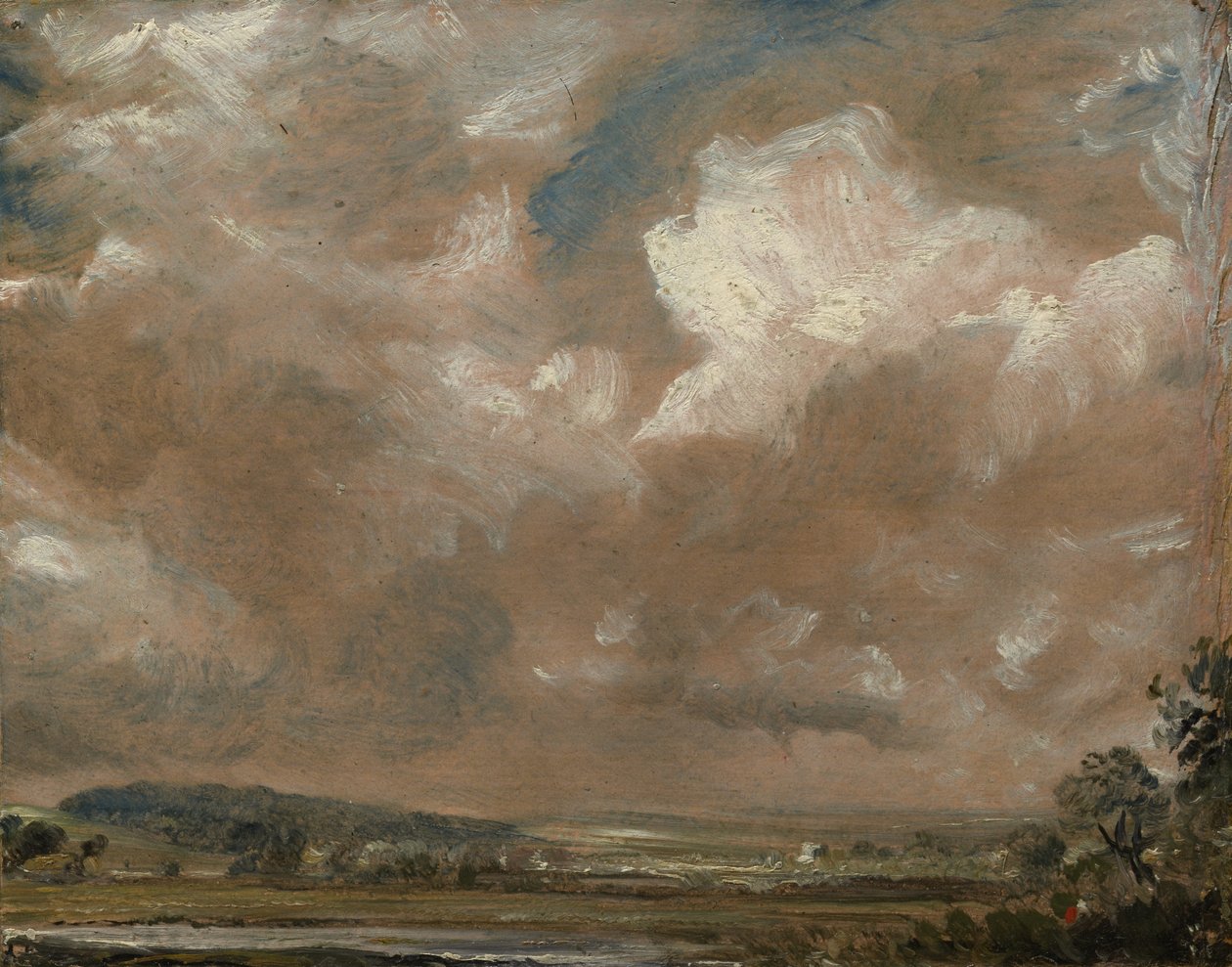 Harnham Ridge, Salisbury, c.1829 da John Constable