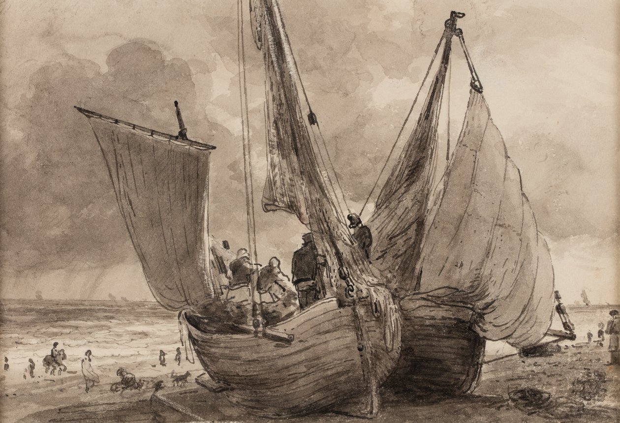 Lugger e barca Hog, Brighton da John Constable