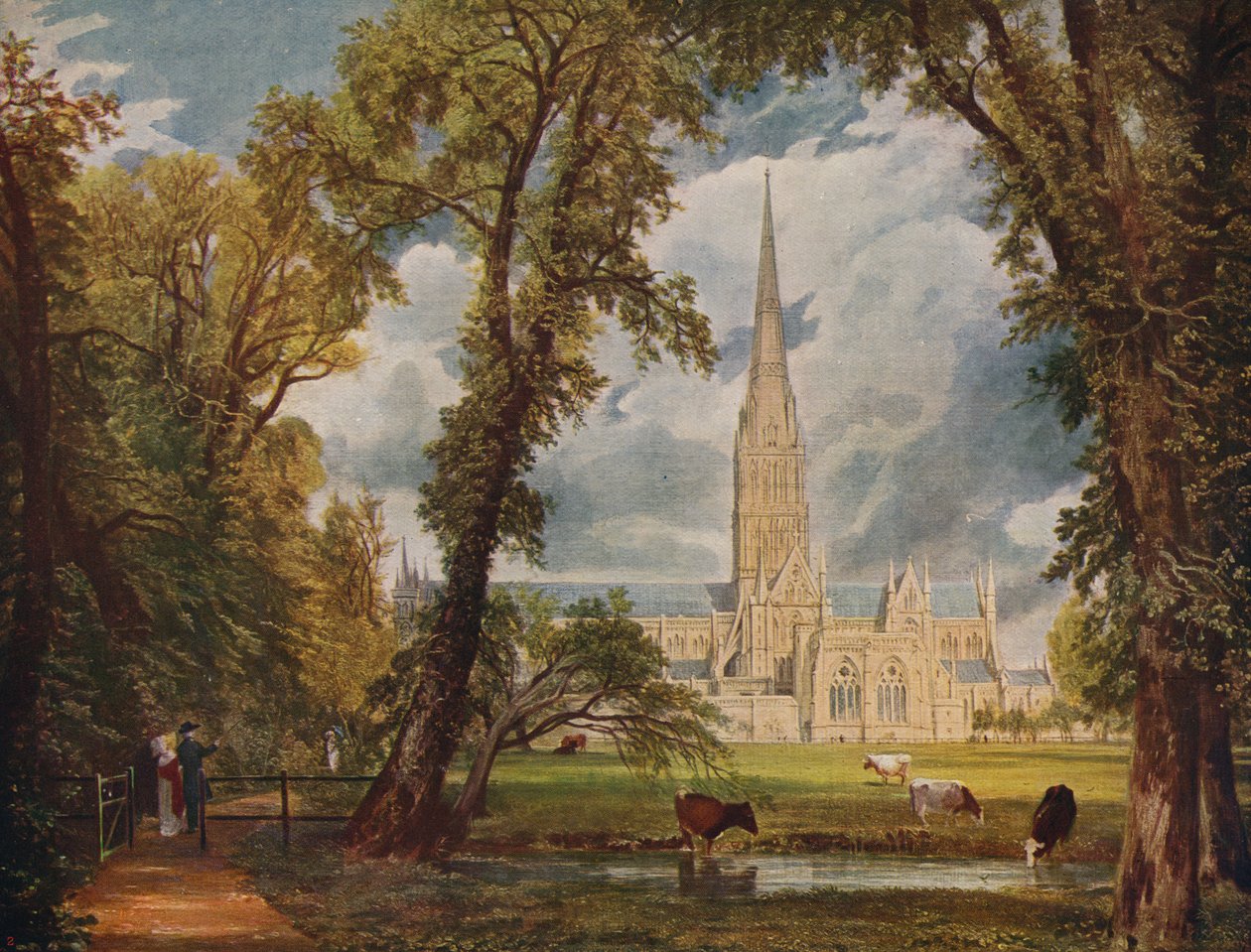 Cattedrale di Salisbury, 1823, c1915 da John Constable