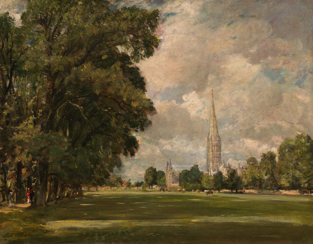 Cattedrale di Salisbury da Lower Marsh Close da John Constable