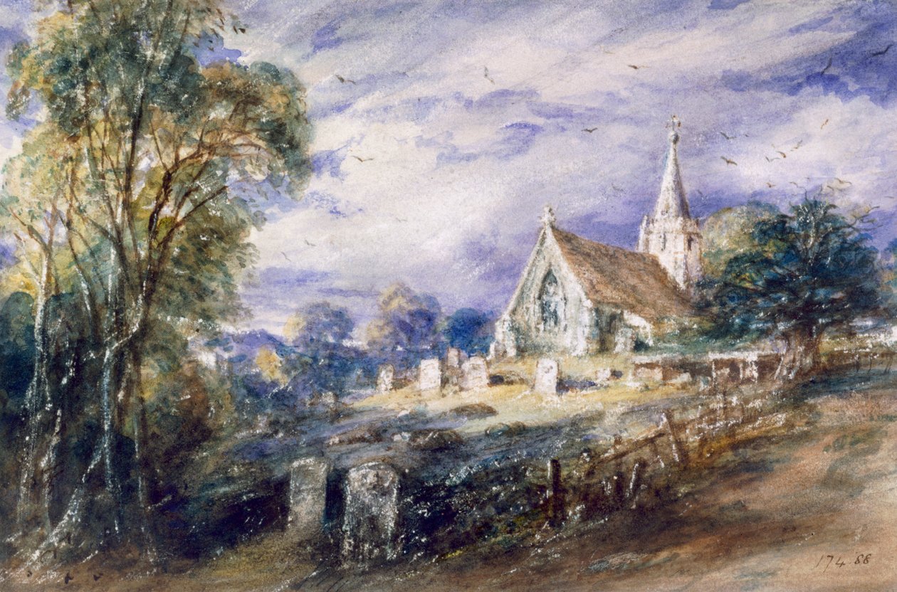 Chiesa di Stoke Poges, Buckinghamshire da John Constable
