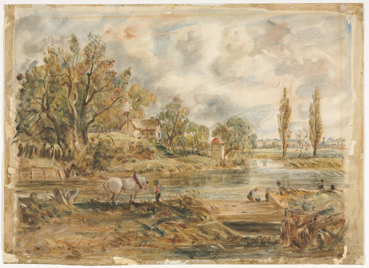 Il cavallo bianco da John Constable