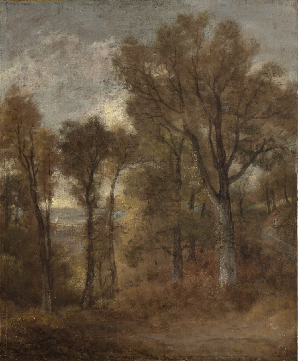 Scena boschiva con vista su Dedham Vale da John Constable