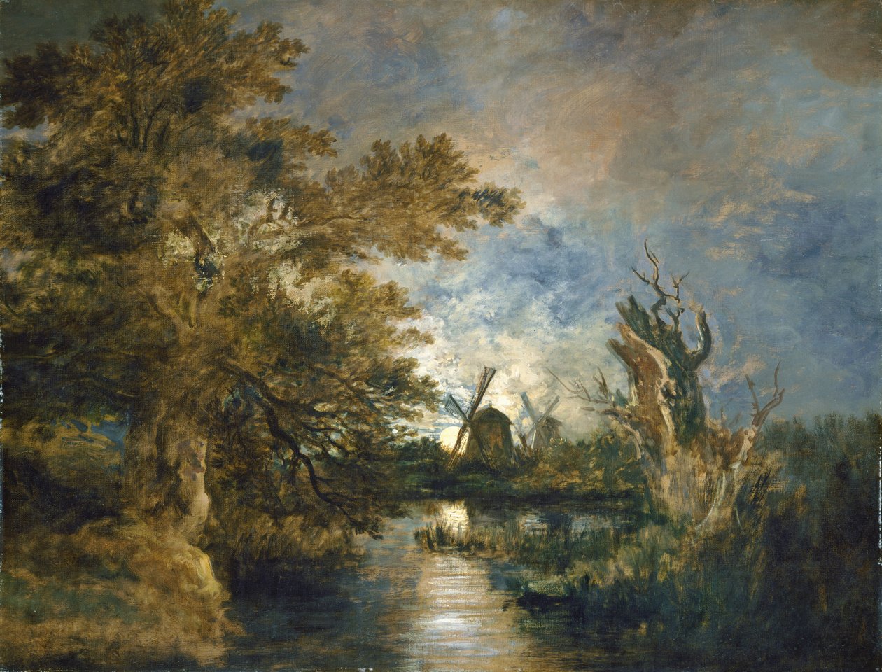 Chiaro di luna sul Yare da John Crome
