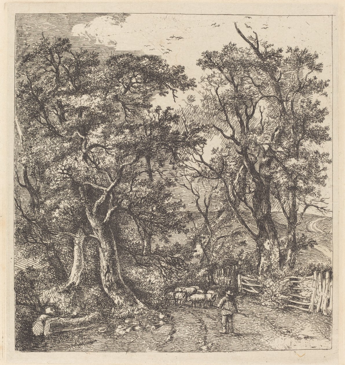 Scena stradale, Hethersett da John Crome