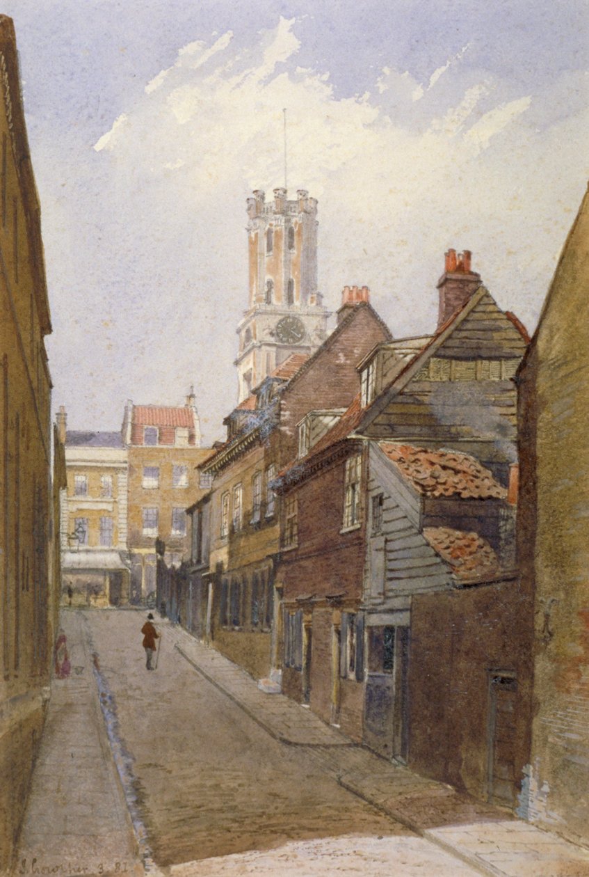Chigwell Hill, Stepney, Londra, 1881 da John Crowther