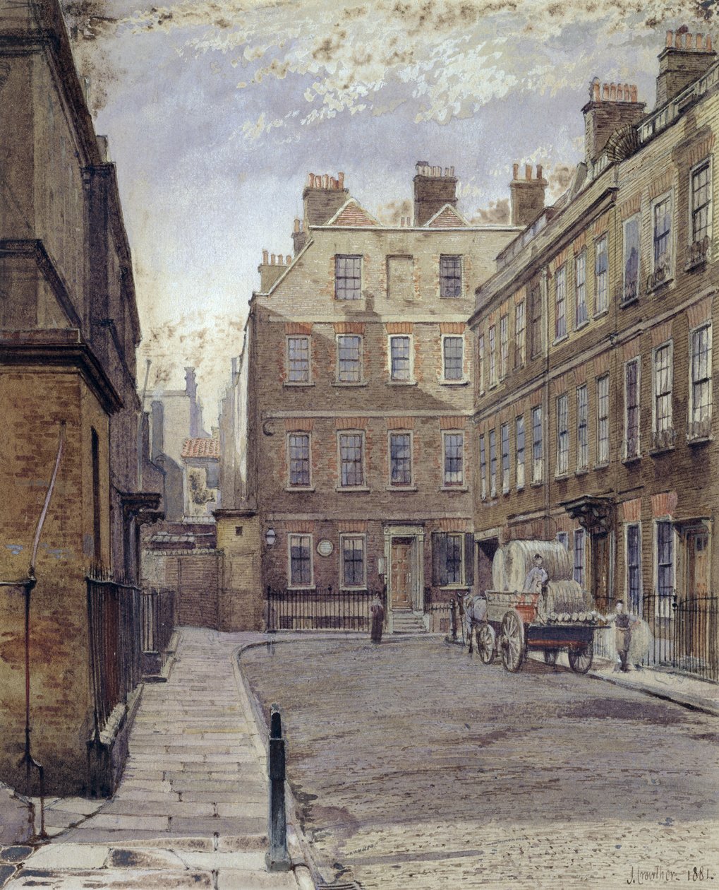 Casa del Dr. Johnson, 17 Gough Square, Londra da John Crowther