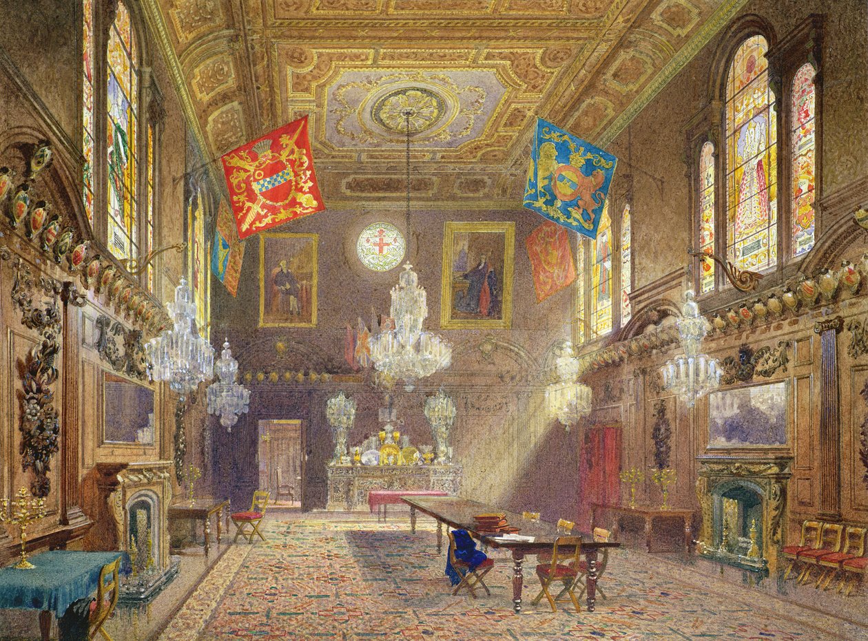 Sala delle Livree della Compagnia dei Mercanti, 1901 da John Crowther