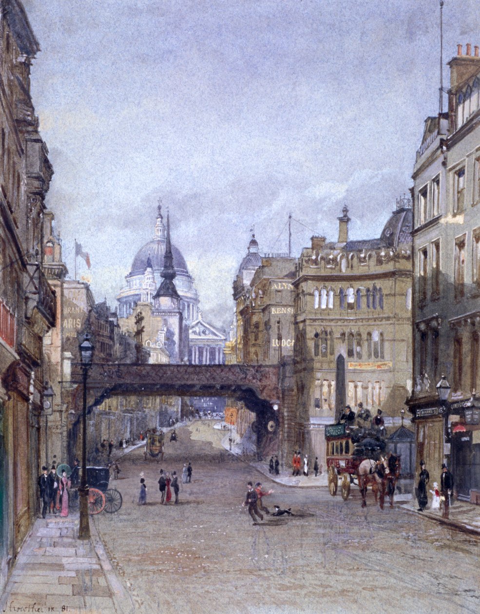 Ludgate Circus, Londra da John Crowther