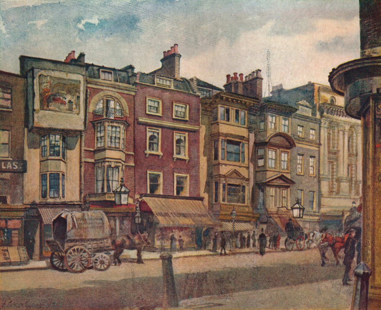 Nos 412-418 Strand, Westminster, Londra, 1887 da John Crowther