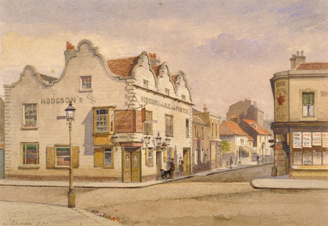 Raven Inn, Battersea, Londra, 1887 da John Crowther