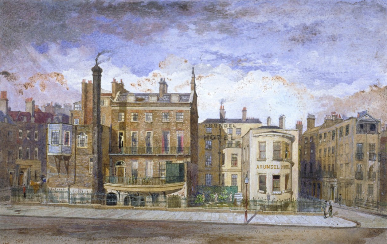 Victoria Embankment, Westminster, Londra, 1881 da John Crowther