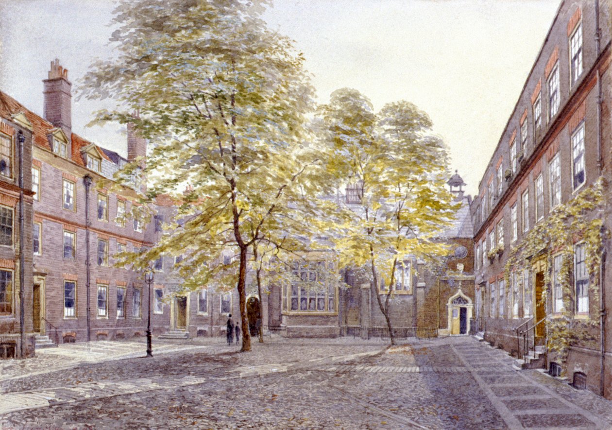 Veduta di Staple Inn, Londra, 1882 da John Crowther