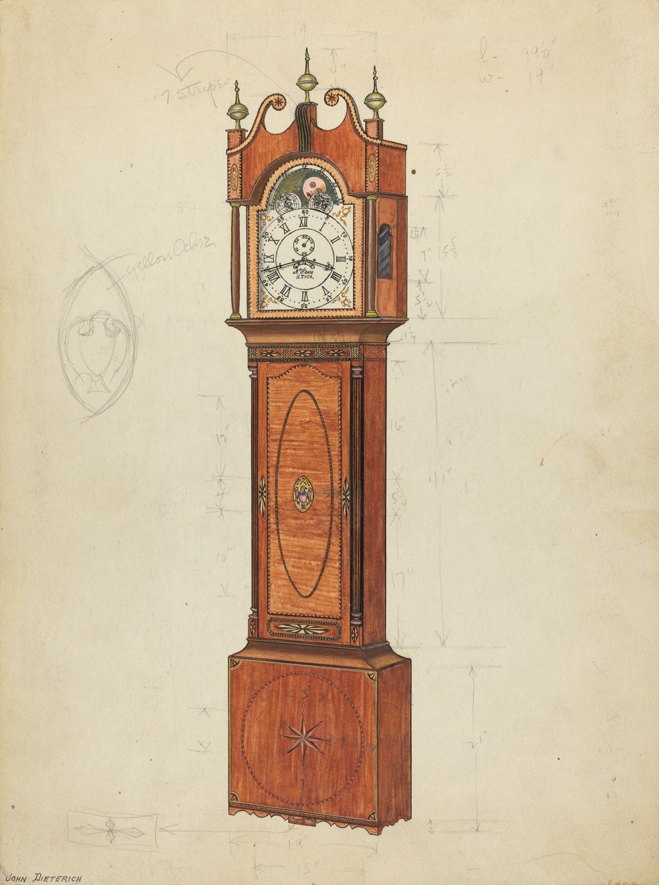 Orologio alto da John Dieterich
