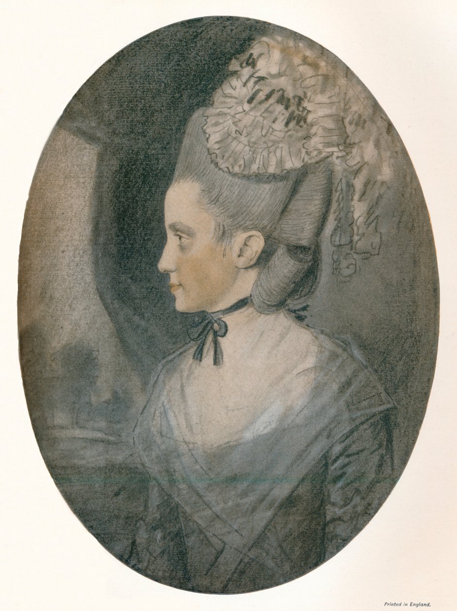 Signora John Mortlock Nee Harrison, c1780 da John Downman