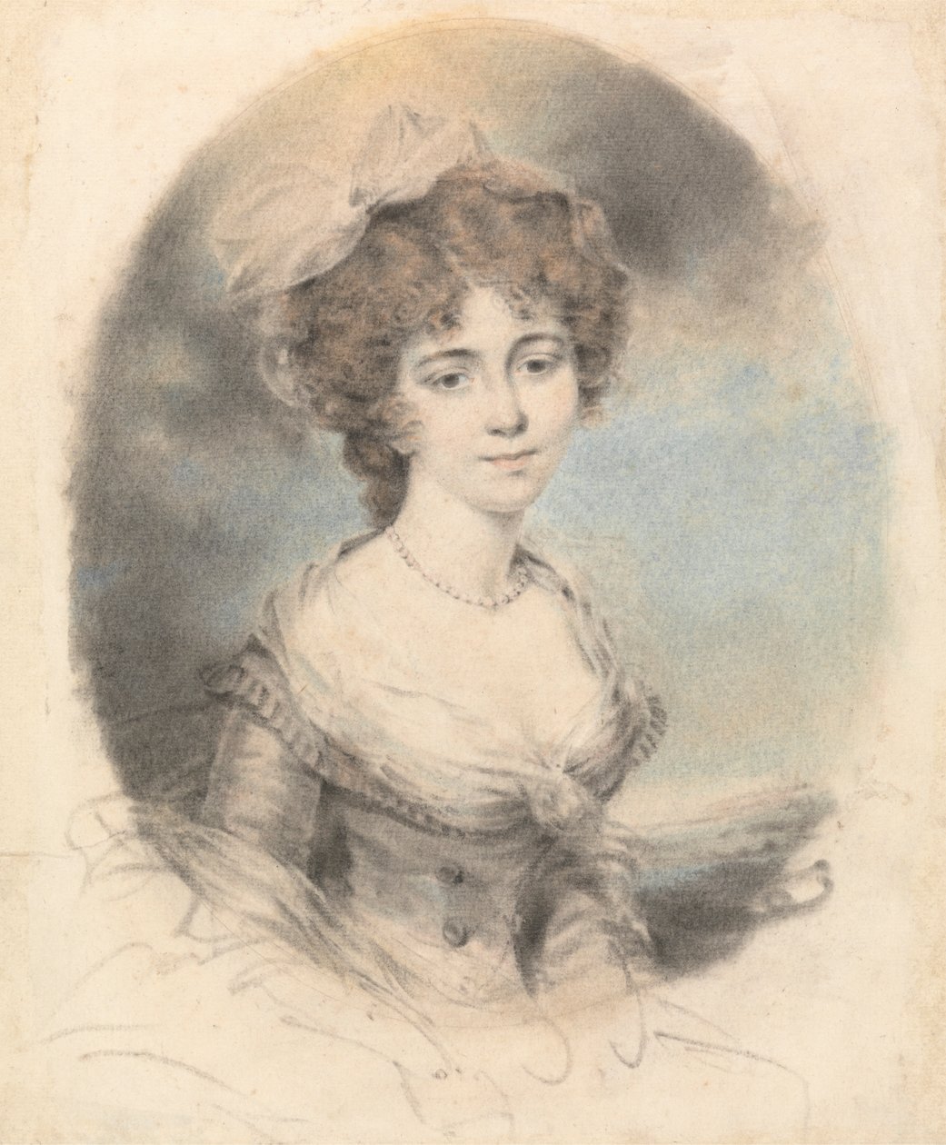 Ritratto di una signora, di fronte da John Downman