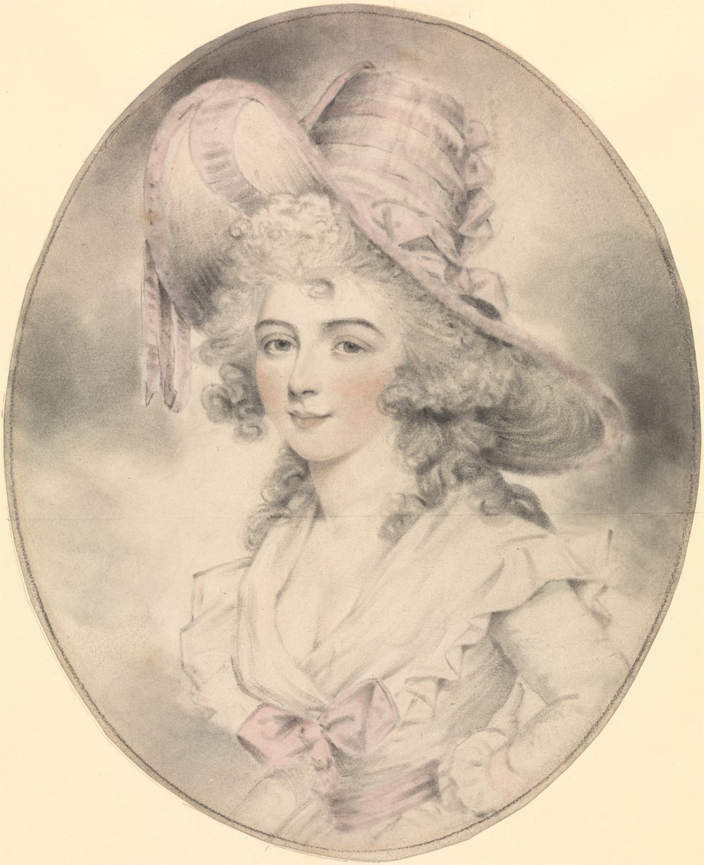 Ritratto di una signora, di fronte a sinistra da John Downman