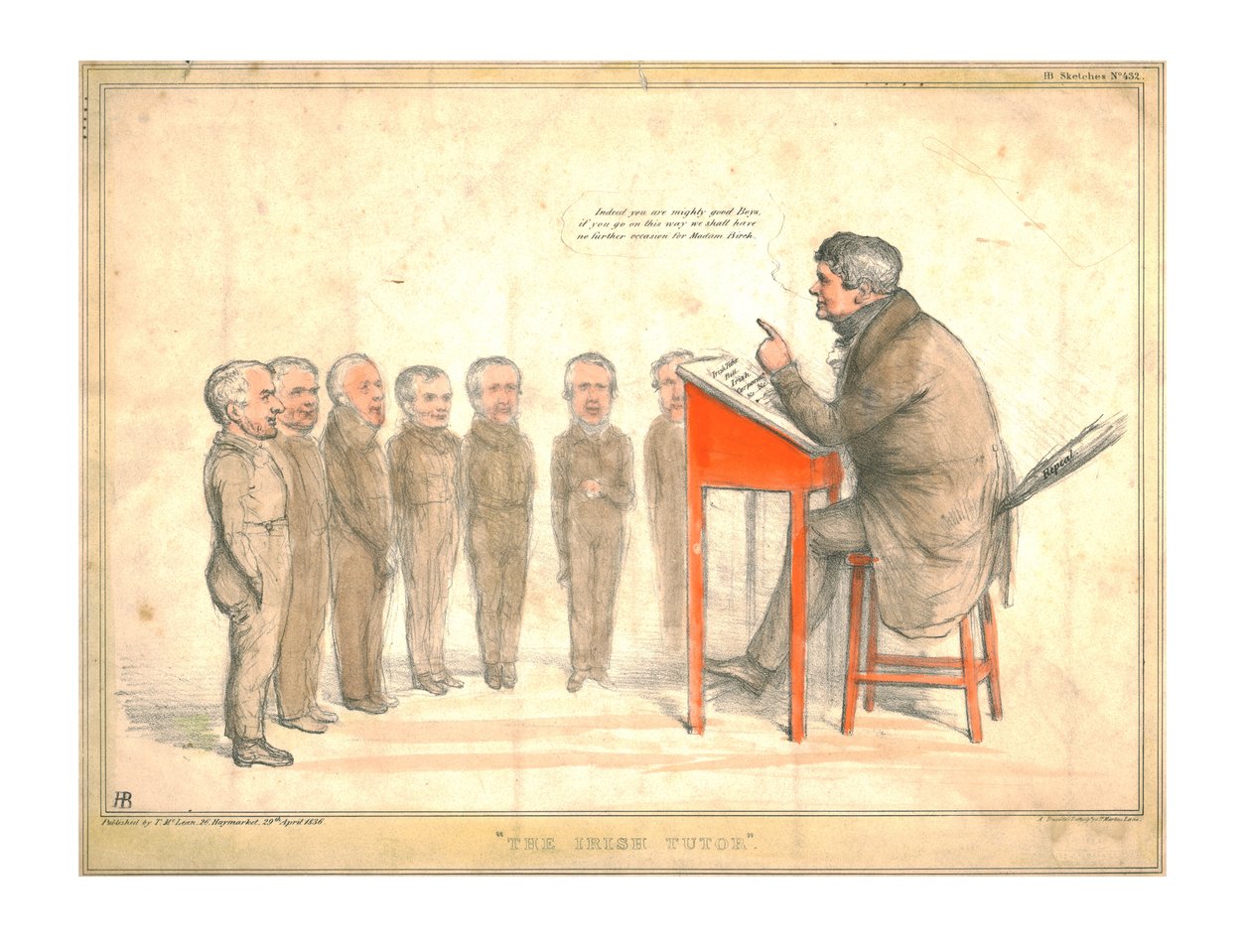 Il Tutor Irlandese, 1836 da John Doyle