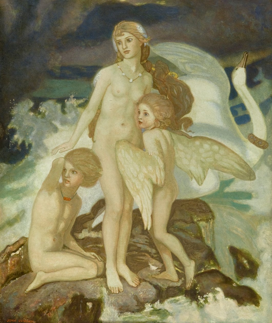 I bambini di Lir, 1924 da John Duncan
