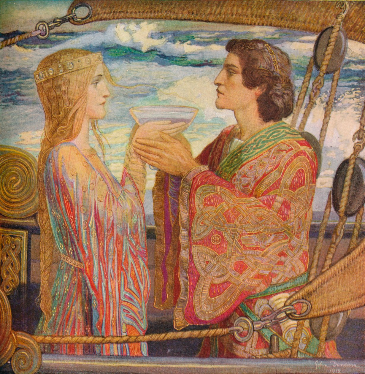 Tristano e Isotta, 1912 da John Duncan