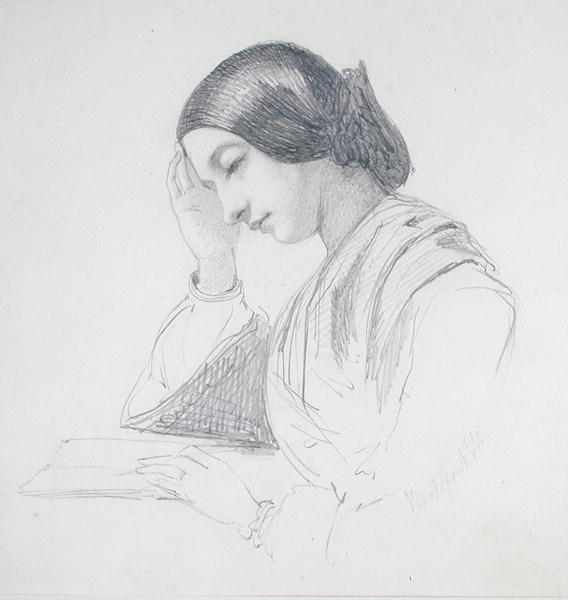 Testa di una Ragazza da John Evan Hodgson