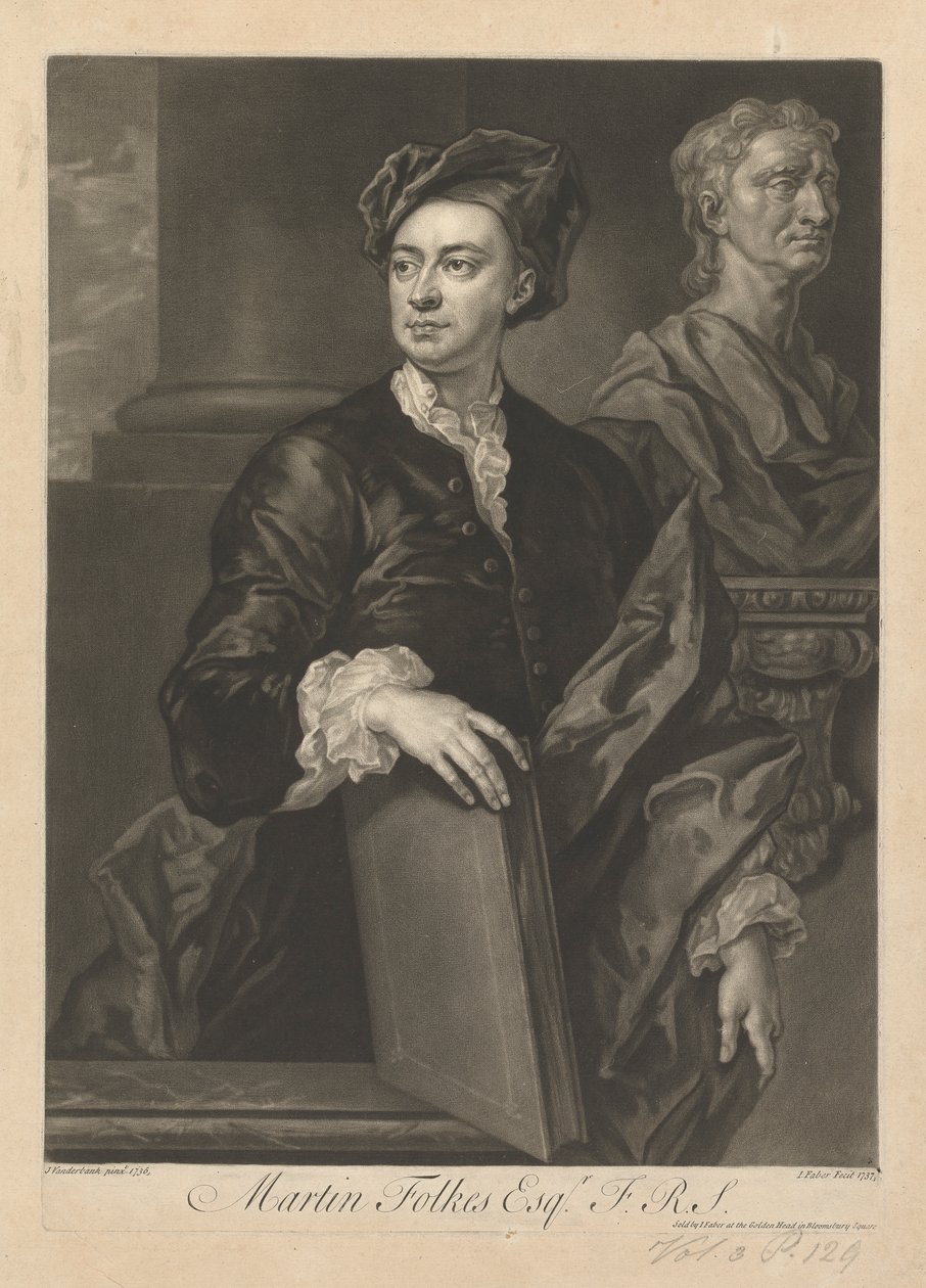 Martin Folkes Esq. da John Faber the younger